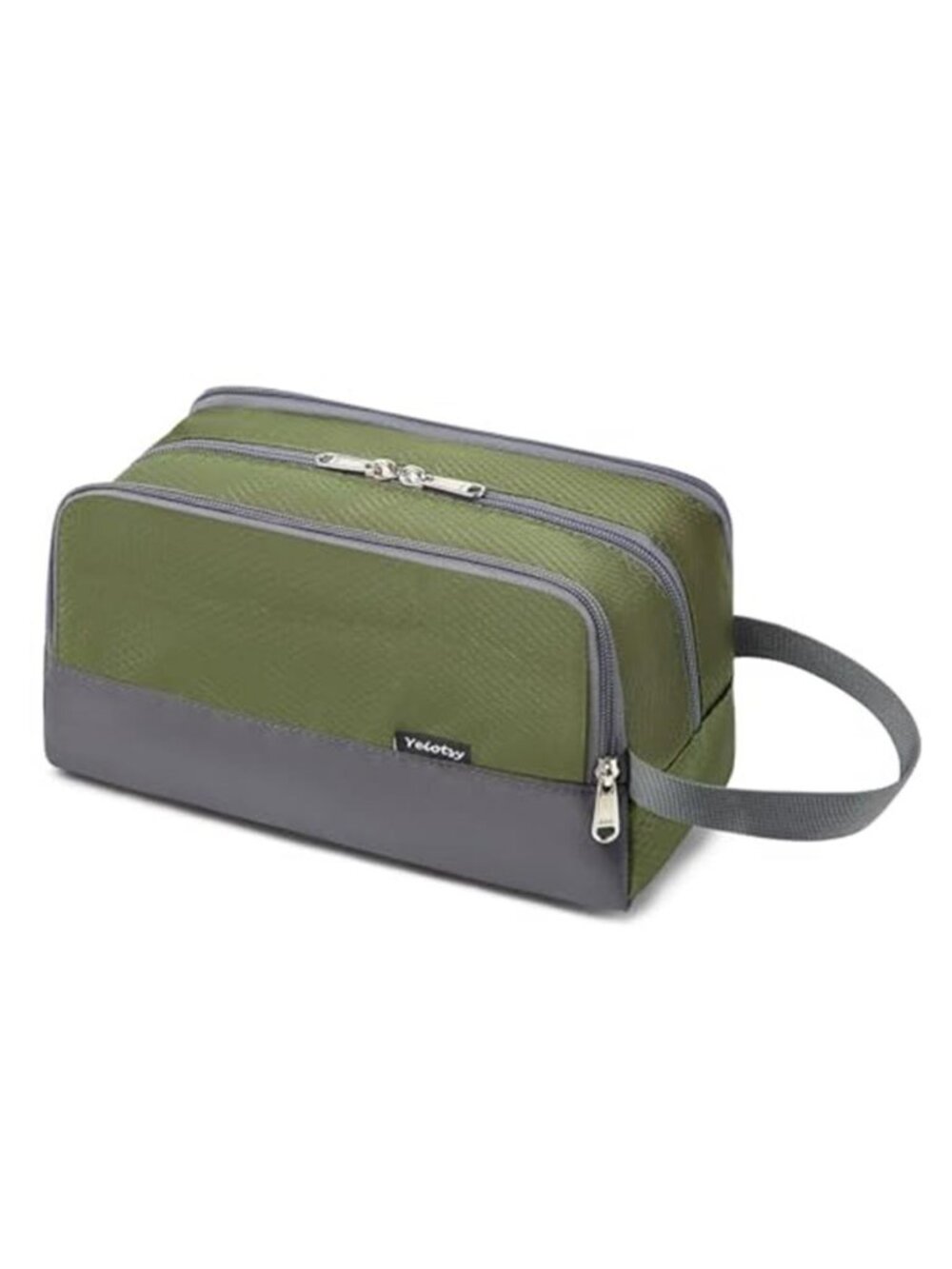 Boys Kids Toiletry Bag Army Green Travel Dopp Kit Mesh Gym Camping Organizer
